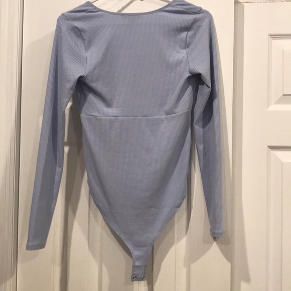 Forever 21 Blue Longsleeve Bodysuit - Picture 4 of 4